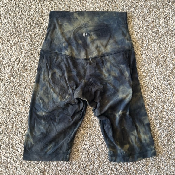Lululemon Align Super HighRise Short Diamond Dye 10" Bronze Green Women’s Size 4 - Picture 1 of 9
